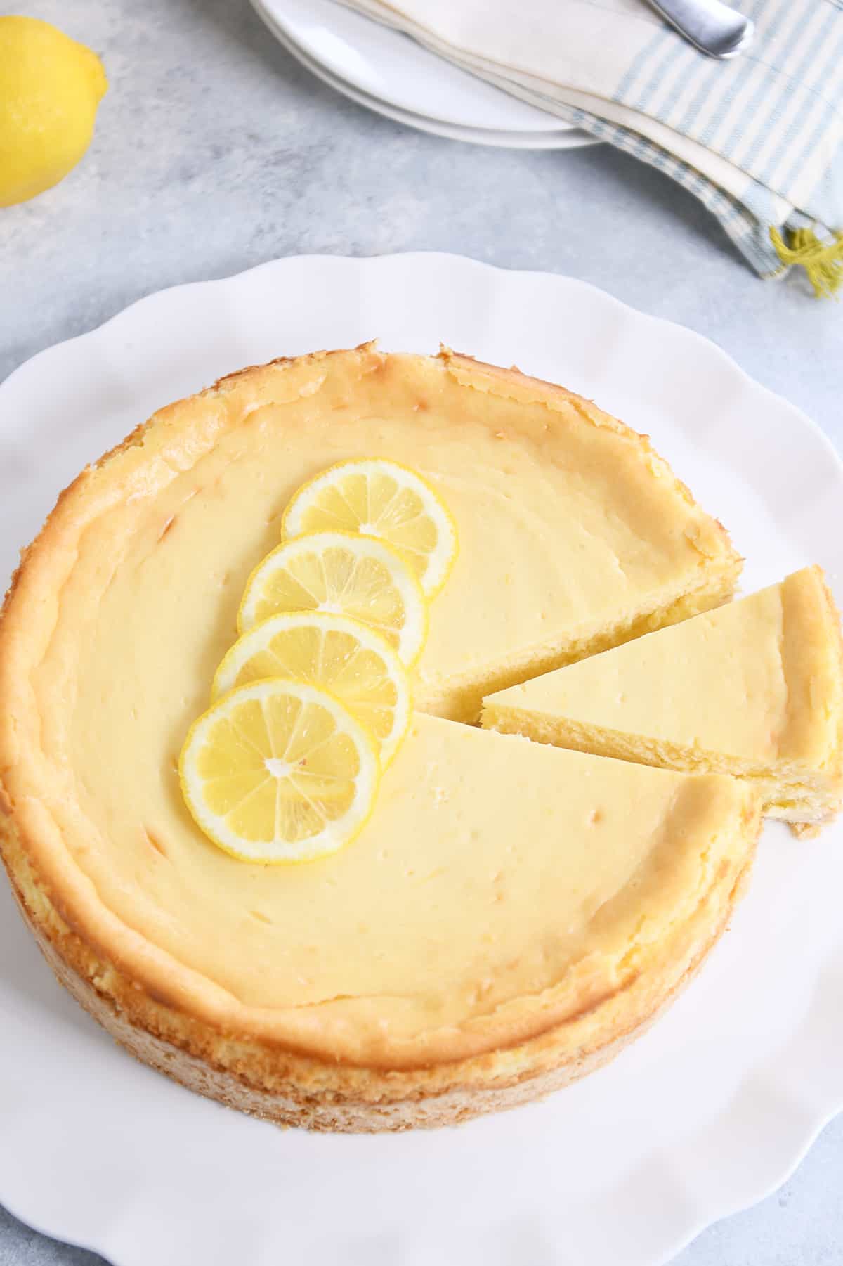 Lemon White Chocolate Cheesecake Recipe Mel S Kitchen Cafe