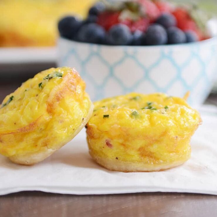 Ham And Cheese Mini Quiche Recipe Mel S Kitchen Cafe